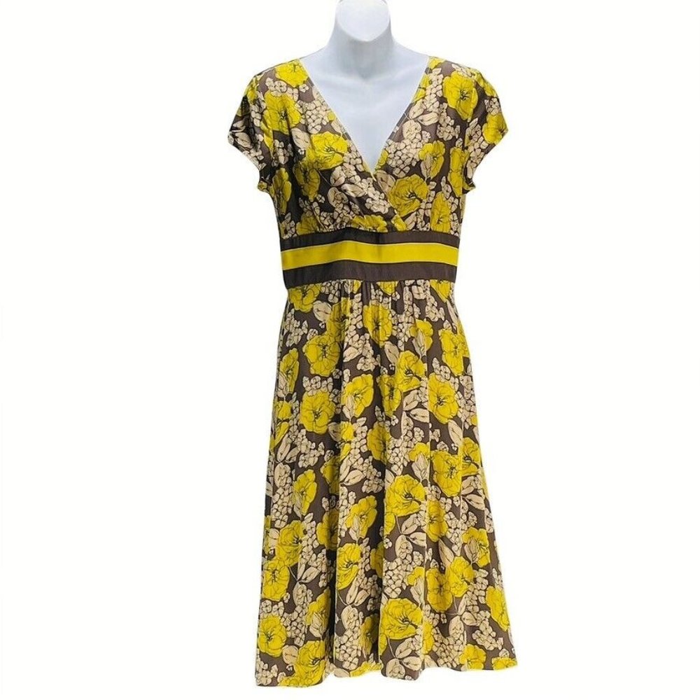BODEN Dress Floral Print Business Casual Women's Size 6 US